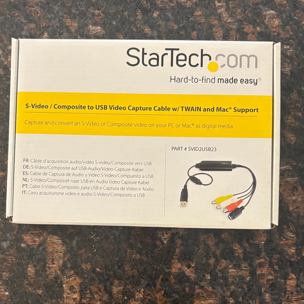 S-Video/Composite to USB Video Capture Cable - Black and Yellow